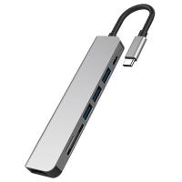 Generic 7 in 1 USB Type C to Multiport + Card reader + HDMI Hub (HUB-TC-7IN1)