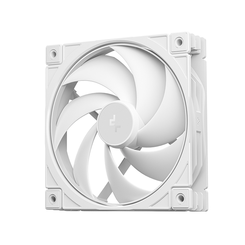DeepCool FD12 WH V2 4-Pin PWM Semi-Integral Fan - White (R-FD12V2-WHNPN1-G)