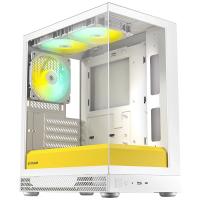 Okinos AQUA UNO Tempered Glass Mini Tower mATX Case - Yolk (AQUA UNO YOLK)