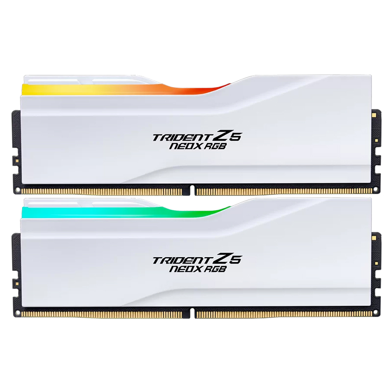 G.Skill 32GB (2x16GB) F5-6000A2636H16GX2-TZ5NXRW Trident Z5 NeoX RGB 6000MHz CL26 DDR5 RAM - White