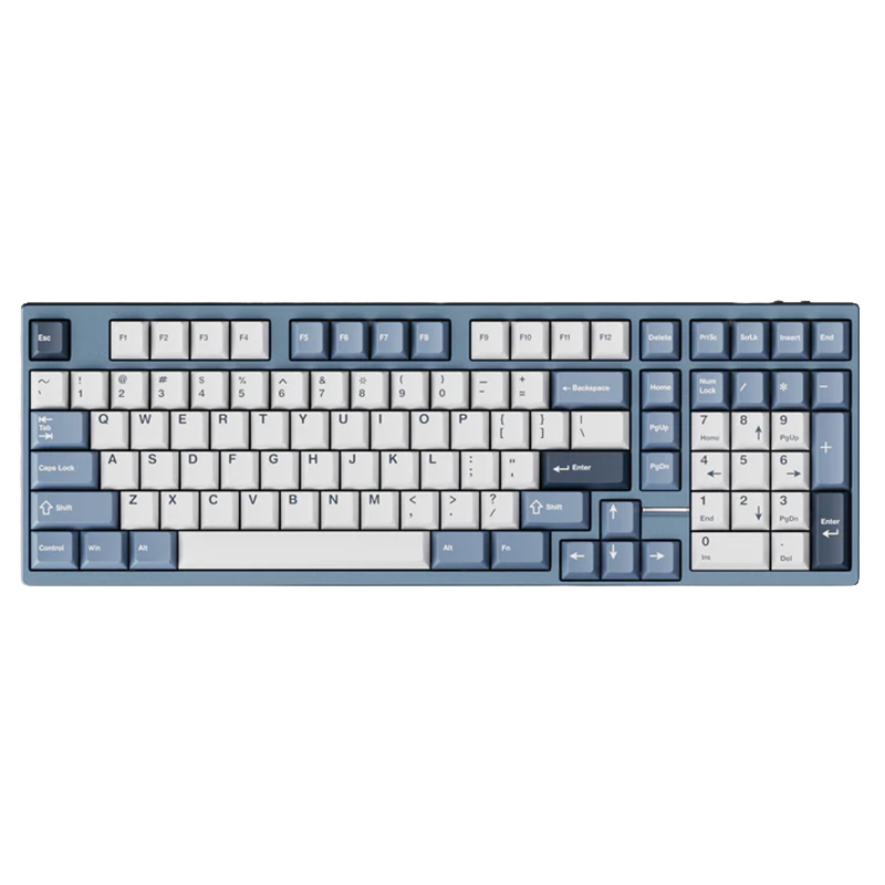 Qwertykeys x Neo Studio Neo98 Prebuilt Wireless Mechanical Keyboard - Anodized Slate Blue (KBNEO98BL)
