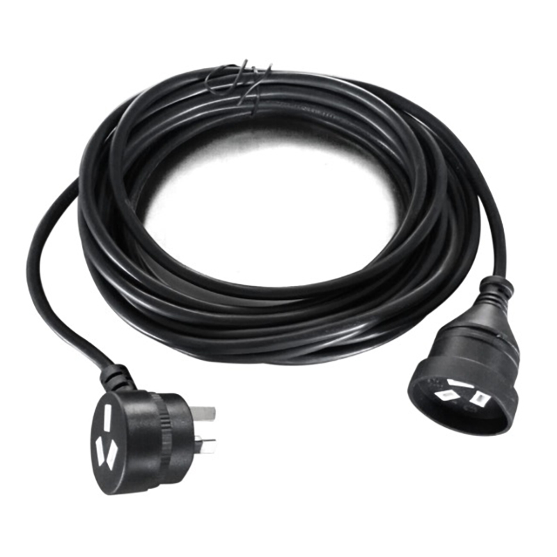 8Ware 3-Pin Male to 3-Pin Female AU Power Cable Extension - 2m (RC-3088AU-020)