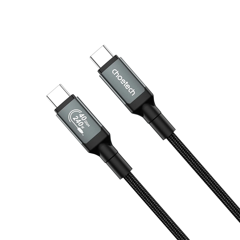 Choetech HyperLink 240W USB-C to C Fast Charging Nylon Cable - 1.2m (CTXCC1040GY)