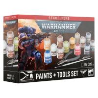 Games Workshop 60-12 Warhammer 40,000: Paint + Tools Set (52170199002)