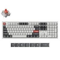 Keychron K10 Ultra 8K Wireless Custom Mechanical Keyboard White - Keychron Apex Silent Red Switch (KBKCK10UP6)