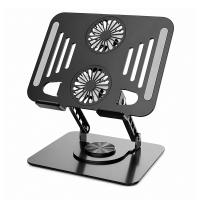 Laptop-Accessories-Generic-Dual-360-Ergonomic-Rotating-Laptop-Stand-Holder-with-Fans-Black-LAP-Stand-286-Black-4