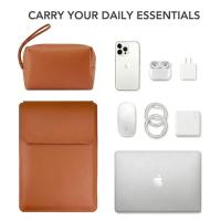 Laptop-Carry-Bags-13-14-Inch-Waterproof-PU-Leather-Laptop-Sleeve-with-Stand-Protective-Case-for-MacBook-Air-Pro-iPad-HP-Dell-Surface-Laptops-Brown-3