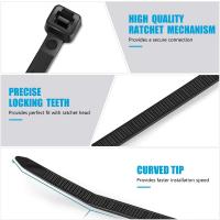 Outdoor-Toys-Zip-Ties-8-inch-100-Pack-40lbs-Tensile-Strength-Black-Cable-Ties-Wire-Ties-For-Indoor-and-Outdoor-Use-Heavy-Duty-Cable-Wire-Ties-With-Self-Locki-4