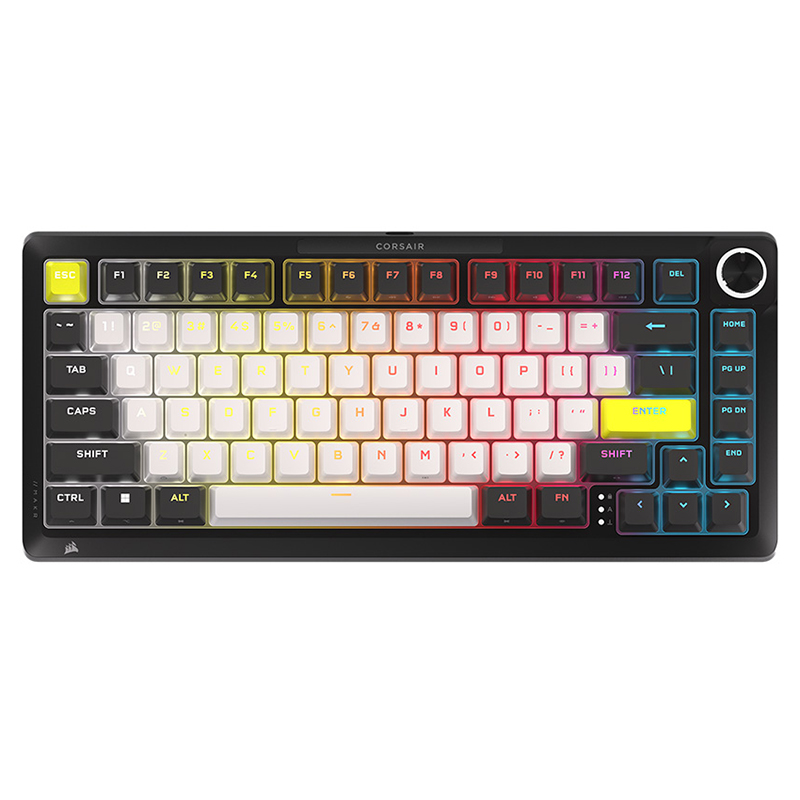 Corsair MAKR Pro 75 Hall Effect RGB Wired Hall Effect Black Gaming Keyboard - MGX V2 Magnetic Switch (CH-91CE21G-NA2)