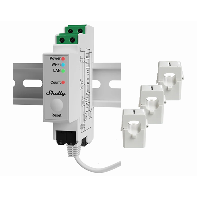 Shelly Pro 3EM 120A V2 (SH-SHELLY3EMPRO)