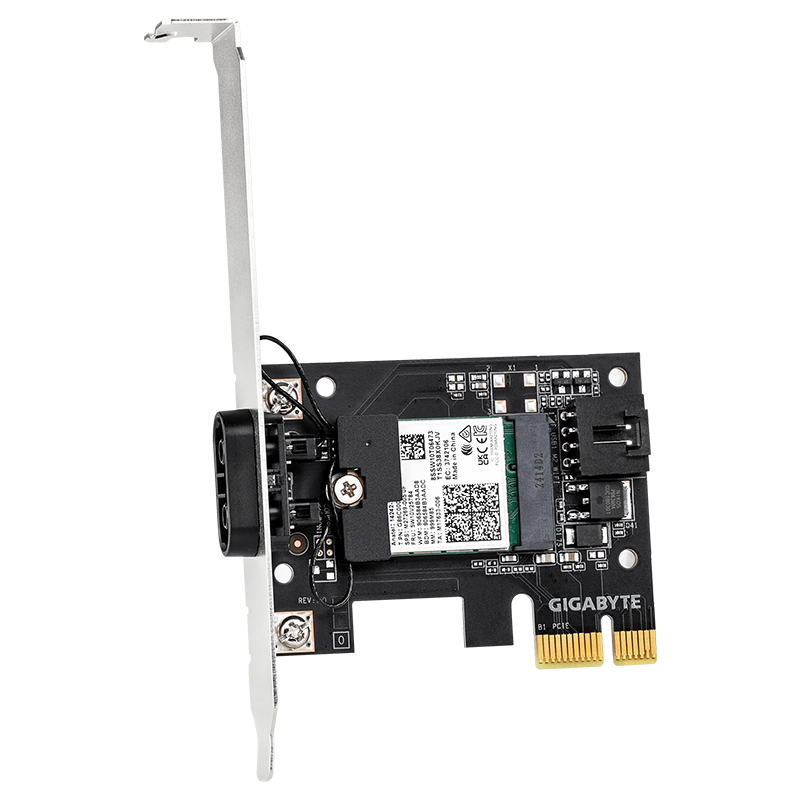 Gigabyte WFAX210 Intel AX210 Wi-Fi 6E PCIe 4.0 Wireless Adapter (GC-WFAX210)