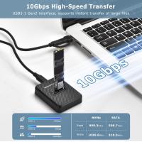 Enclosures-Docking-M-2-NVMe-SATA-to-USB-A-C-Docking-Station-10Gbps-USB3-1-Gen2-Dual-Protocol-M-2-SSD-Enclosure-for-M-Key-B-M-Key-2230-2242-2260-2280-SSD-Augearix-2
