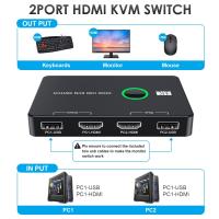 GPU-Accessories-2-Port-HDMI-USB-KVM-Switch-Control-2-Computers-Share-Monitor-Keyboard-Mouse-Support-4K-60Hz-Includes-2-HDMI-Cables-and-2-USB-Cables-Augearix-5