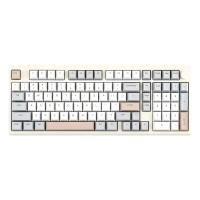 EPOMAKER Galaxy100 Gaming Keyboard, Aluminum Mechanical Keyboard with Numpad, USB-C/BT5.0/2.4Ghz Programmable Keyboard (Grey, Marble White Switch)