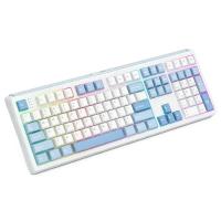 EPOMAKER TH108 Full Size Mechanical Keyboard, Wireless Gaming Keyboard, 108 Keys, Hot Swap, Custom Driver, RGB(Blue White, Creamy Jade)