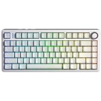 AULA F75 Wireless Tri-Mode Gasket Mechanical Keyboard - White Contour Keycaps (AULA F75-WC-S)