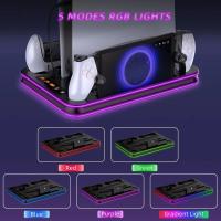 Video-Games-Consoles-Multi-Function-PS5-Cooling-Stand-RGB-PlayStation-Portal-DualSense-Edge-Charging-Dock-with-Headset-Holder-for-PS5-Slim-Pro-Augearix-5