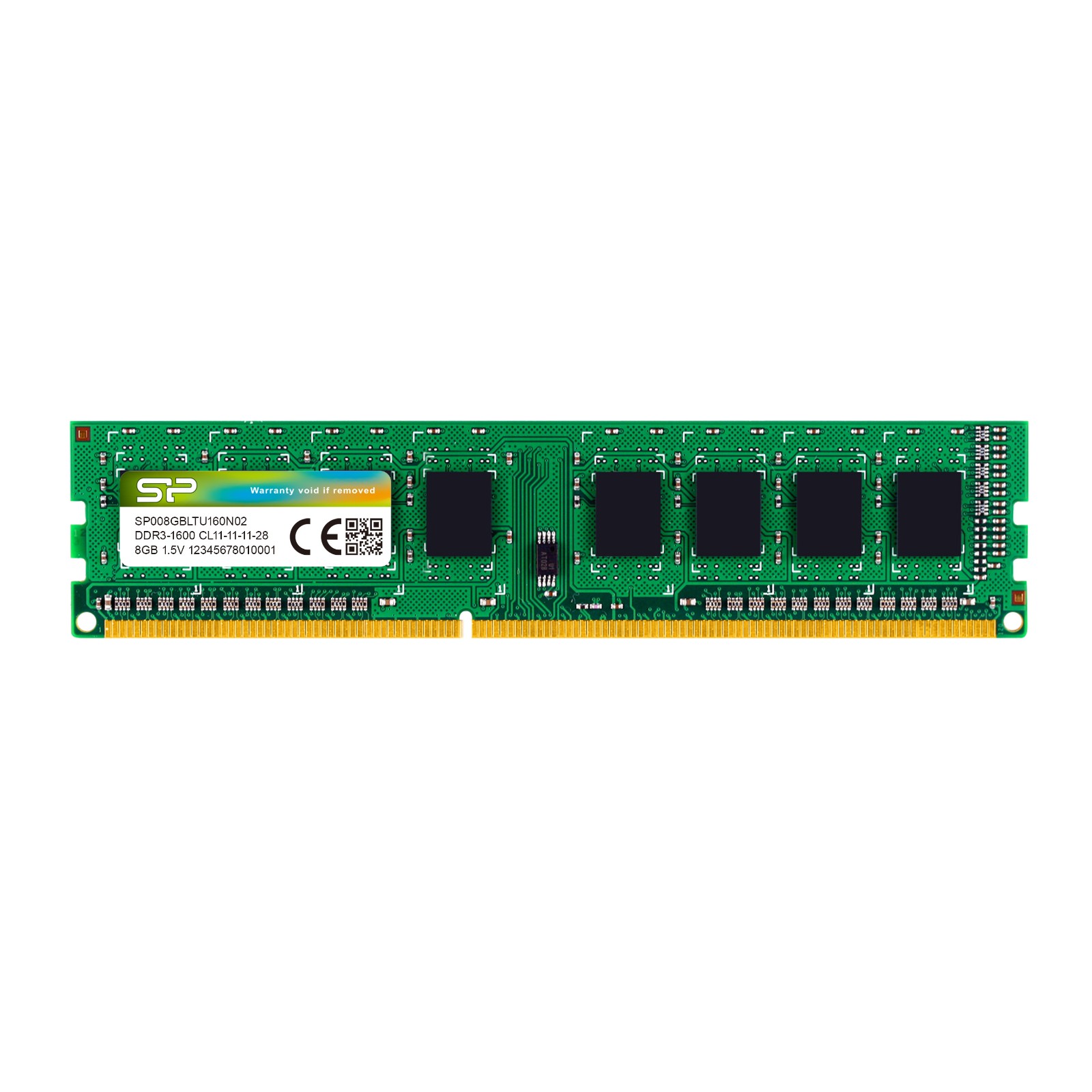 Silicon Power 8GB DDR3 1600MT/s PC3-12800 1.5V CL11 - SP008GBLTU160N02