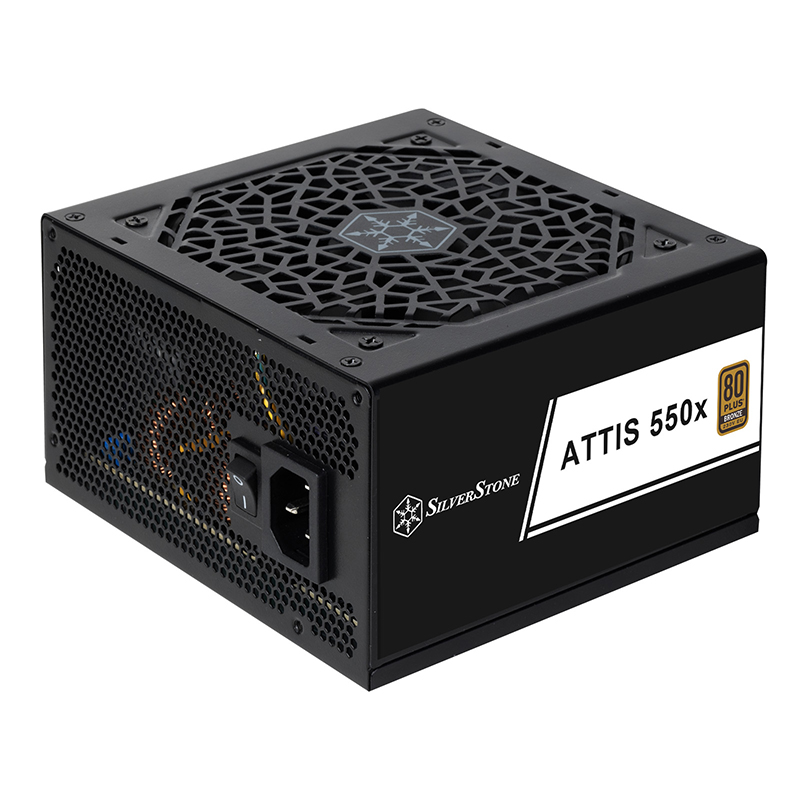 SilverStone Attis 550x 550W 80+ Bronze ATX PCIe 5.0 Fixed Cable Power Supply (SST-AT550-BF)