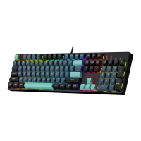 Redragon K582 SE Wired RGB Gaming 104 Keys Mechanical Mixed Color Round PBT Keycaps Dynamic 16.8M RGB Backlit Linear Red Switch Keyboard