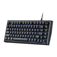 Redragon K687 Wired CNC Gasket Gaming Keyboard 81 Keys Mechanical Keyboard Premium CNC Aluminum Board, Easy-Control Knob, 5-Layer Noise Dampening