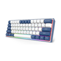 Redragon K717 PRO Custom QMK/VIA Gaming 61 Keys Wireless Programmable Mechanical Keyboard Hot-Swap Socket,3-Layer Noise Dampening,Dragon Chant Switch