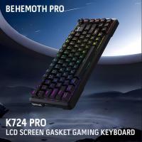 Keyboards-Redragon-K724-PRO-Wireless-Gasket-Gaming-Hype-Screen-Knob-81-Key-Mechanical-Keyboard-Easy-Control-1-14-TFT-Info-Display-5-Layer-Noise-Dampening-12