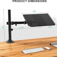 Laptop-Accessories-Single-Laptop-Notebook-Desk-Mount-Stand-Fully-Adjustable-Extension-with-C-clamp-Fits-up-to-17-inch-Laptops-Black-5