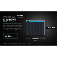 SaltyCaptain Ultra Slim SOLAR PANEL 200w RV 4WD Boat Caravan Camping