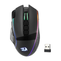 Redragon M991 Wireless Gaming Mouse, 26000 DPI 3-Mode Gamer Mice Rapid Fire Key, 9 Macro Buttons, Powerful Capacity and RGB Backlight, Black