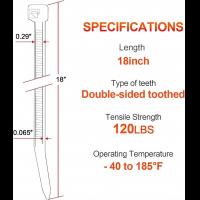 Outdoor-Tools-100-Pack-18-Inch-Cable-Ties-120-lb-Strength-7-6mm-Wide-Heavy-Duty-White-Nylon-Zip-Ties-Self-Locking-Wire-Ties-for-Electrical-Automotive-and-Garden-5