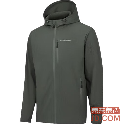 JD Mountaineering Adventure Jacket Warm Tri-Proof Tech Outdoor 5A Antibacterial Softshell Coat Gray Green XXXL