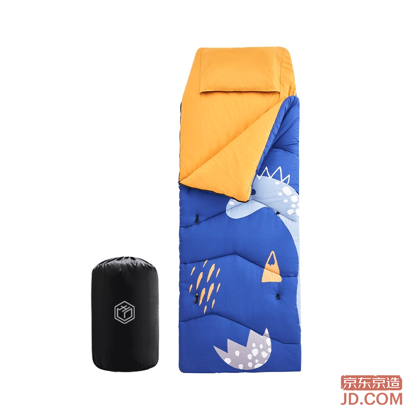 JD Kids Growth Sleeping Bag for Students Nap, Camping, Warm, Adjustable, Dinosaur 1.8kg