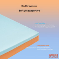 JD Orange Sea Zero Pressure Memory Foam Mattress Dorm Student Single Tatami Soft Foldable 90x190x5cm