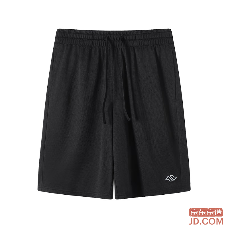 JD ultra-light quick-dry running shorts for men, moisture-wicking casual five-point shorts, black XL
