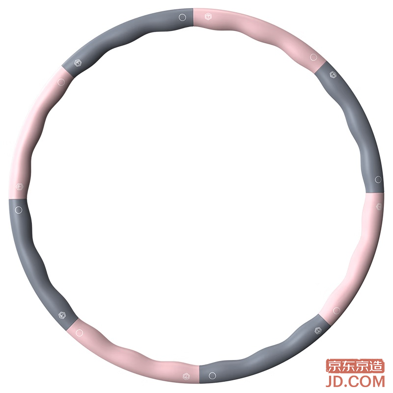 JD detachable hula hoop, home fitness, weight loss gear for women, adults & kids aerobics equipment, pink