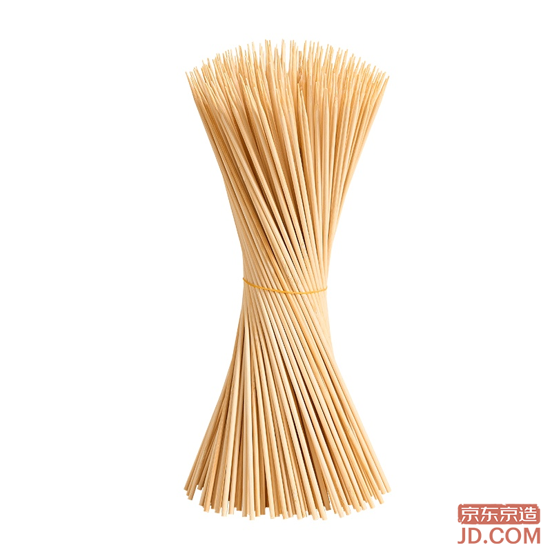 JD Thicker Longer BBQ Bamboo Skewers 120 Pack Single-use Skewers for Lamb or Meat, 35cm