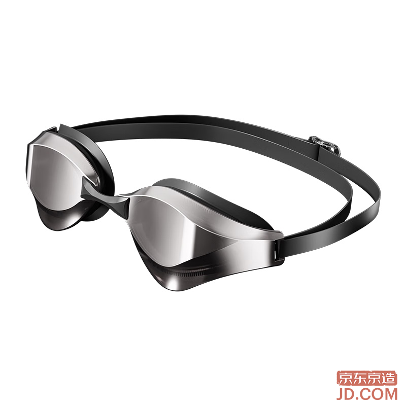 JD Swimming Goggles Waterproof Anti-Fog Unisex HD Racing Professional Training Plain Goggles Silver Black