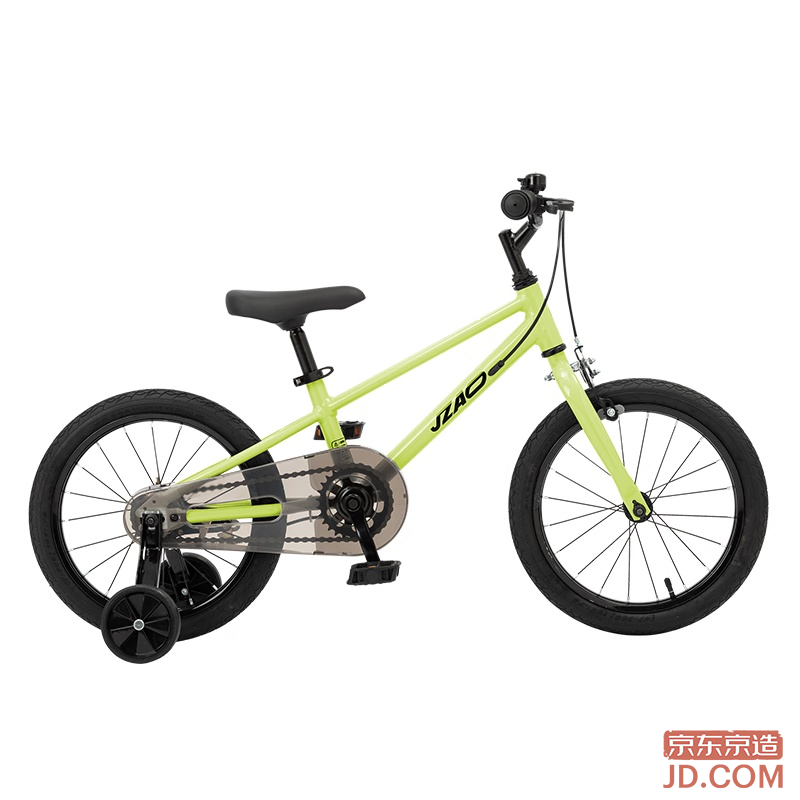 JD Lingyue kids' mountain bike 3-6-8 years student boys and girls 16 inch lime green
