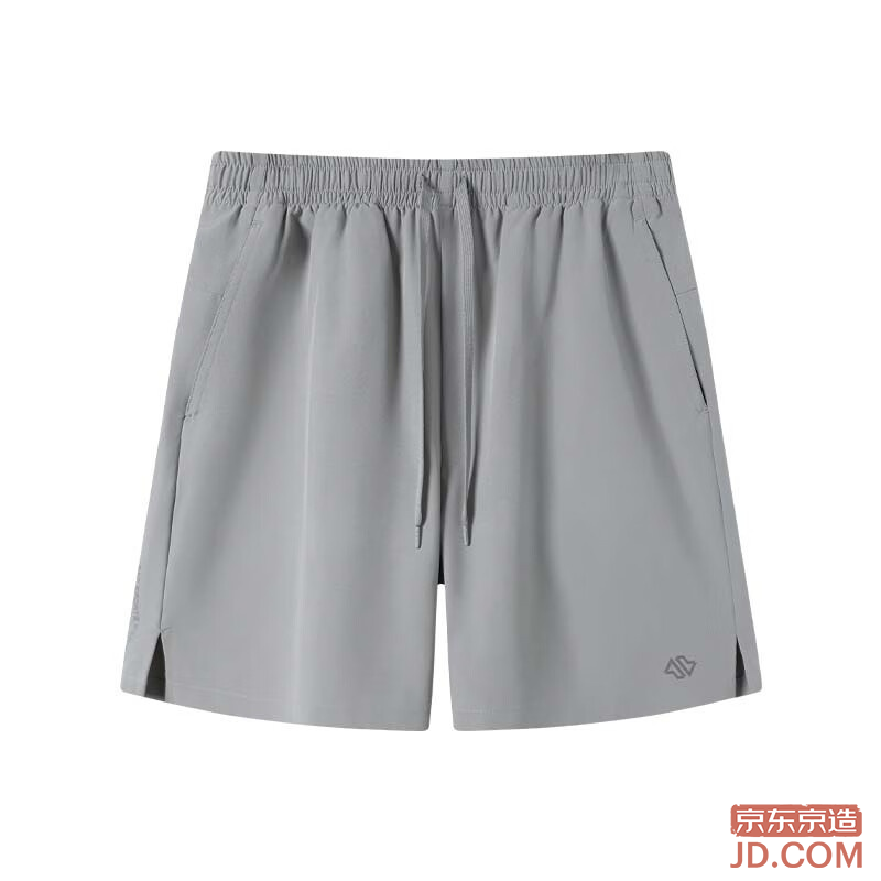 JD Wind Quick-Dry Men's Shorts, Four-Season Running Casual Gym Shorts, Light Gray 3XL